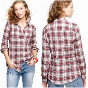 J. Crew Perfect Tartan in Sucker Shirt